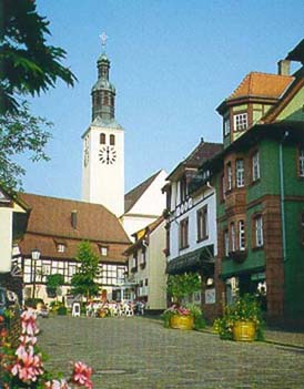 Ortsmitte des historischen Marktfleckens Seelbach