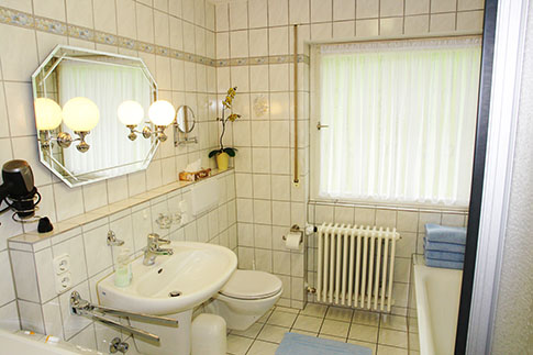 Apartment 1: Bathroom 
You like shower with 33 Celsius (90 Fahrenheit)
or 35 Celsius (95 Fahrenheit) water ? 
Its up to you to decide !