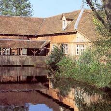Le moulin  Seelbach (s'Glatze Mhle), 
symbolisant la technique et l'histoire de l'poque